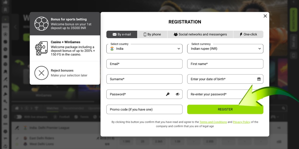 confirm sign up
